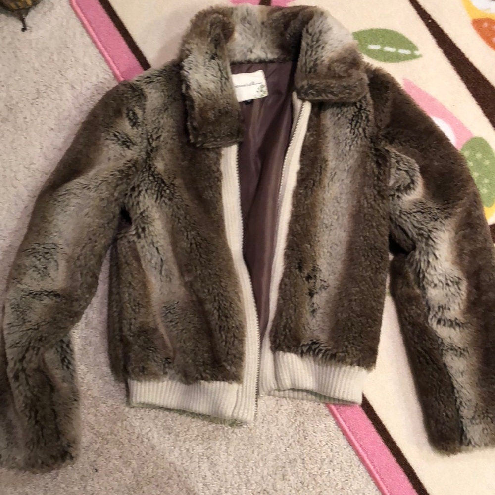 Faux fur jacket